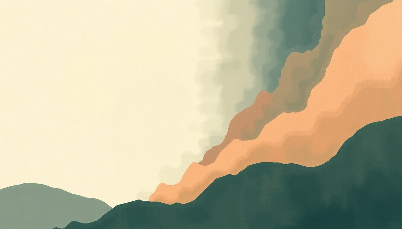 Fan-driven abstract illustration evoking the emotional arc of Maria Va by Mercedes Sosa