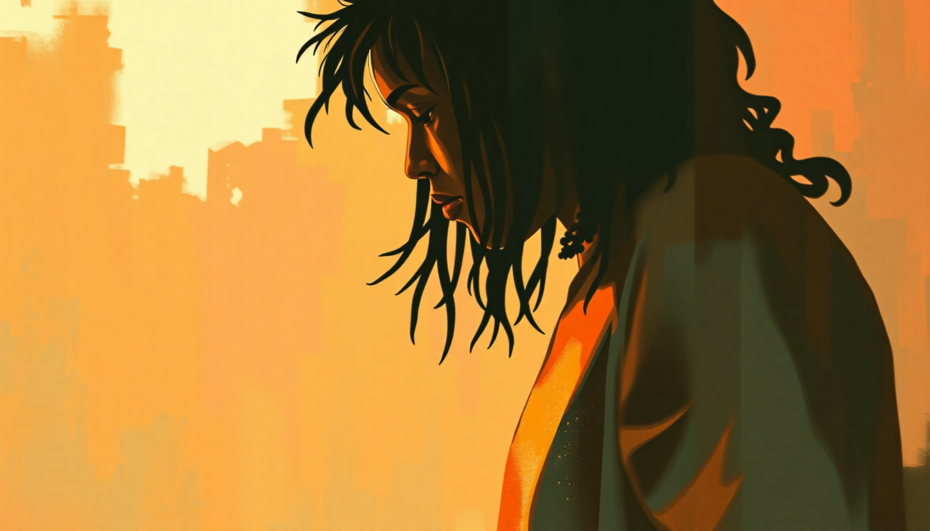 Fan-driven abstract illustration evoking the emotional arc of Mary Jane by Rick James