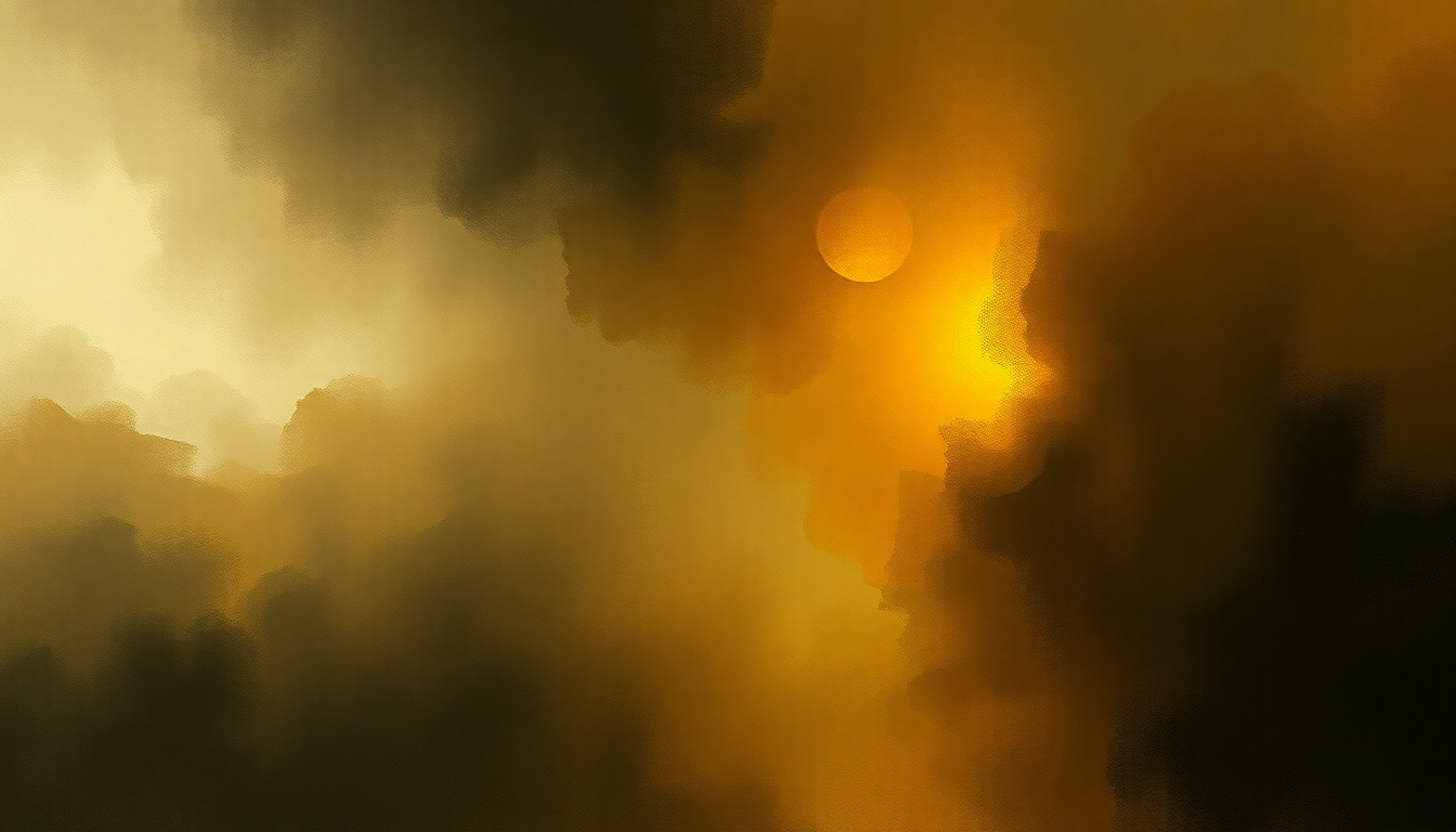 Fan-driven abstract illustration evoking the emotional arc of Mass in B Minor by Johann Sebastian Bach