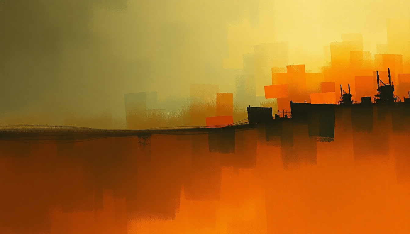 Fan-driven abstract illustration evoking the emotional arc of Masters of War by Bob Dylan