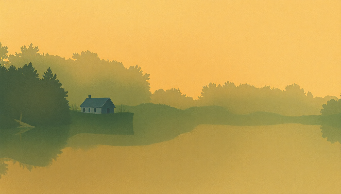 Fan-driven abstract illustration evoking the emotional arc of Mazurka in A Minor by Frédéric Chopin