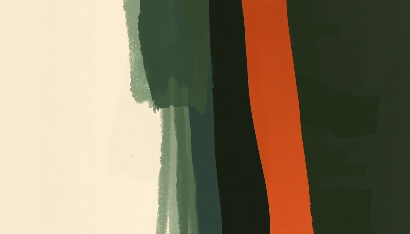 Fan-driven abstract illustration evoking the emotional arc of Mbube by Ladysmith Black Mambazo