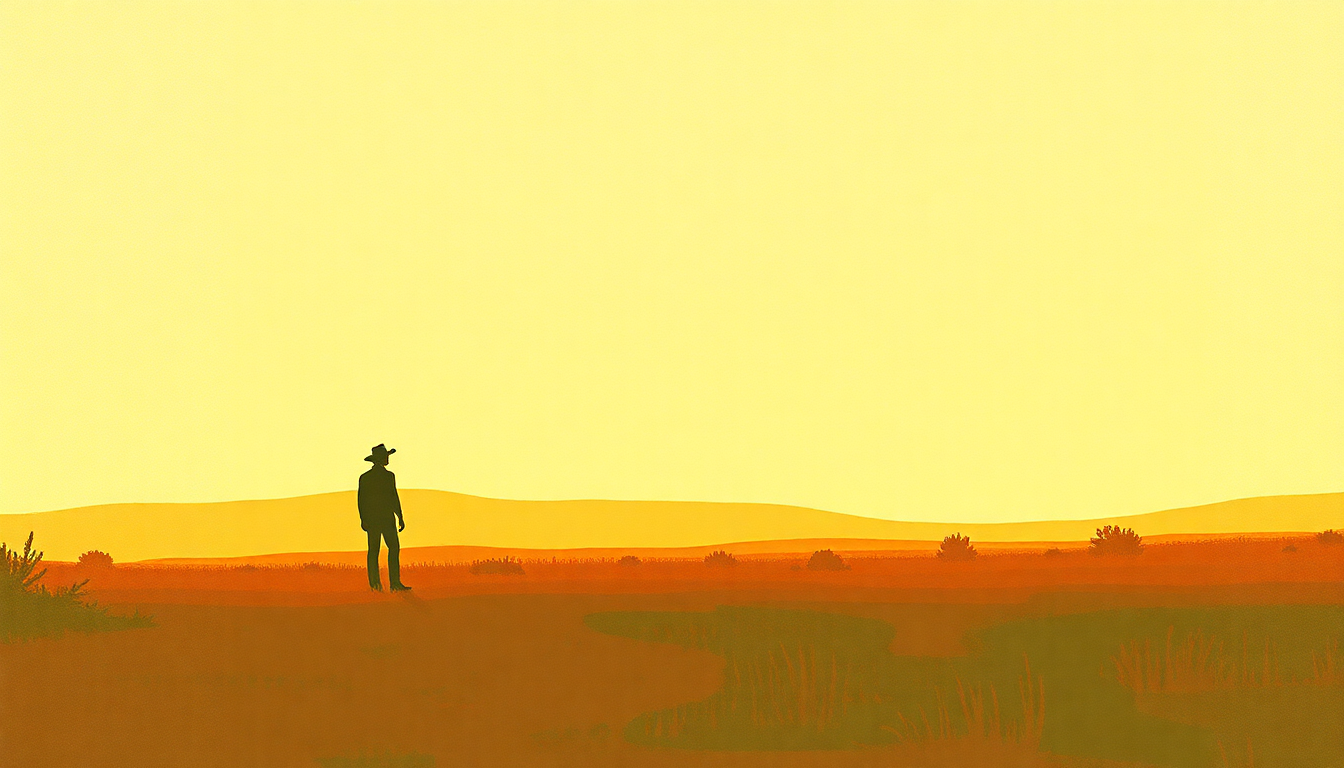Fan-driven abstract illustration evoking the emotional arc of Me and Billy the Kid by Joe Ely
