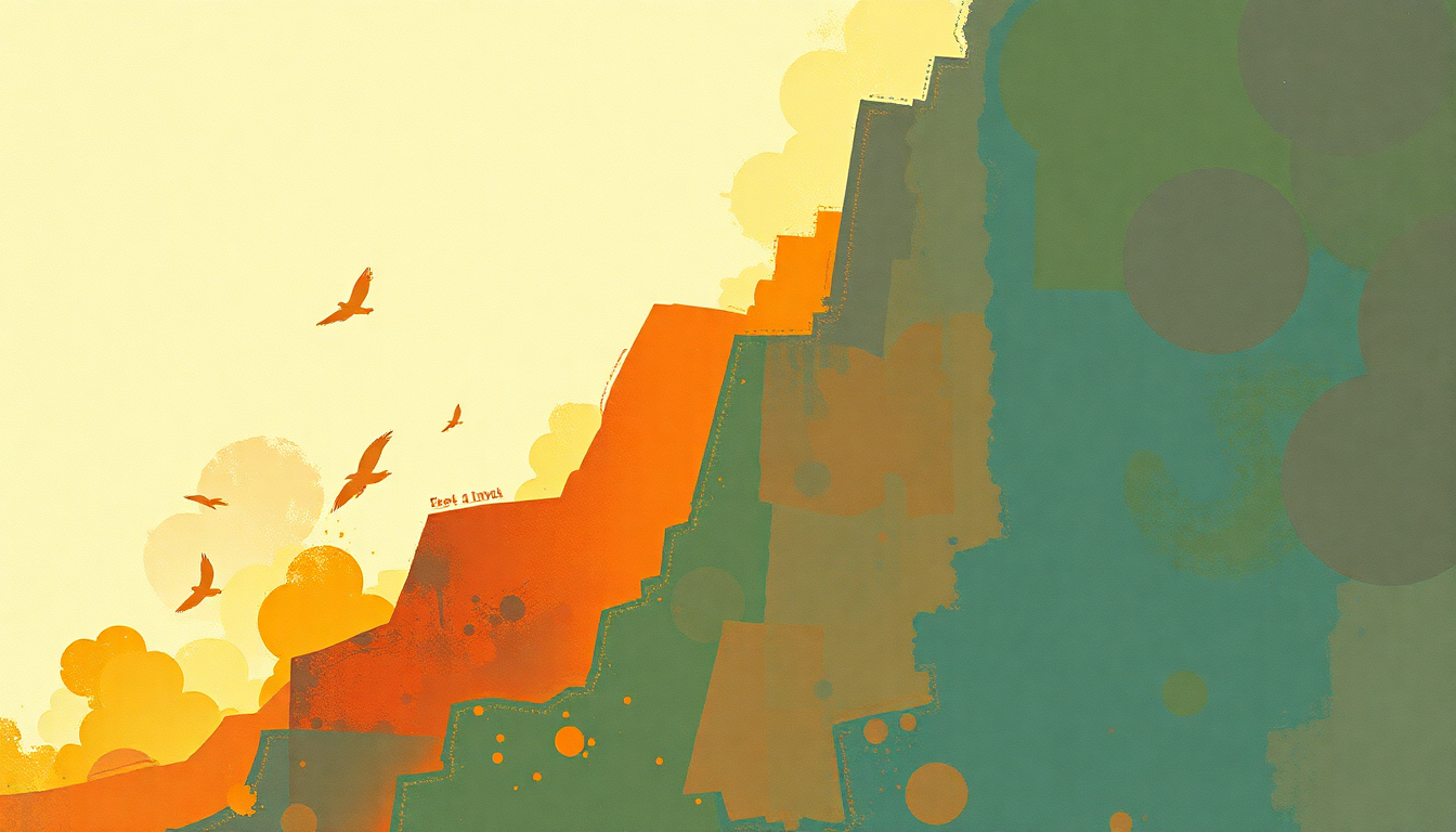 Fan-driven abstract illustration evoking the emotional arc of Me and My Uncle by Grateful Dead