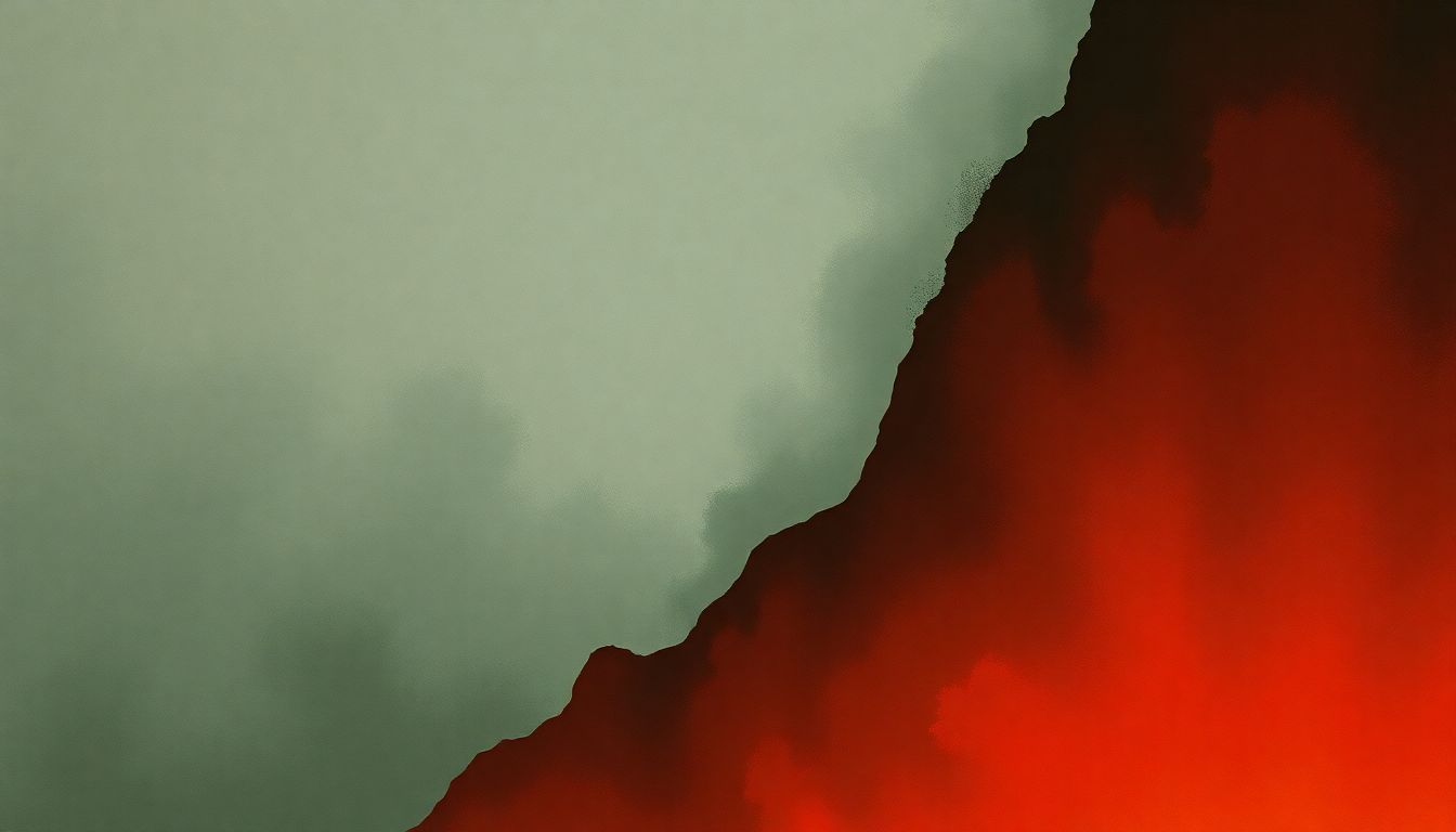 Fan-driven abstract illustration evoking the emotional arc of Me and the Devil by Gil Scott-Heron