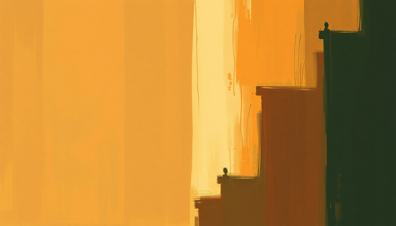 Fan-driven abstract illustration evoking the emotional arc of Mean Woman Blues by Roy Orbison