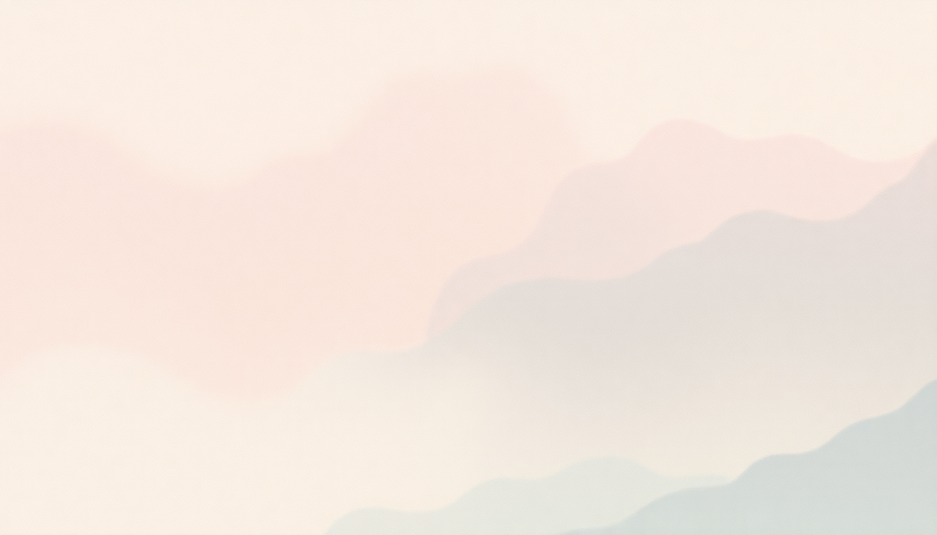 Fan-driven abstract illustration evoking the emotional arc of Með blóðnasir by Sigur Rós