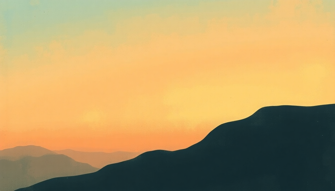 Fan-driven abstract illustration evoking the emotional arc of Mellow My Mind by Neil Young