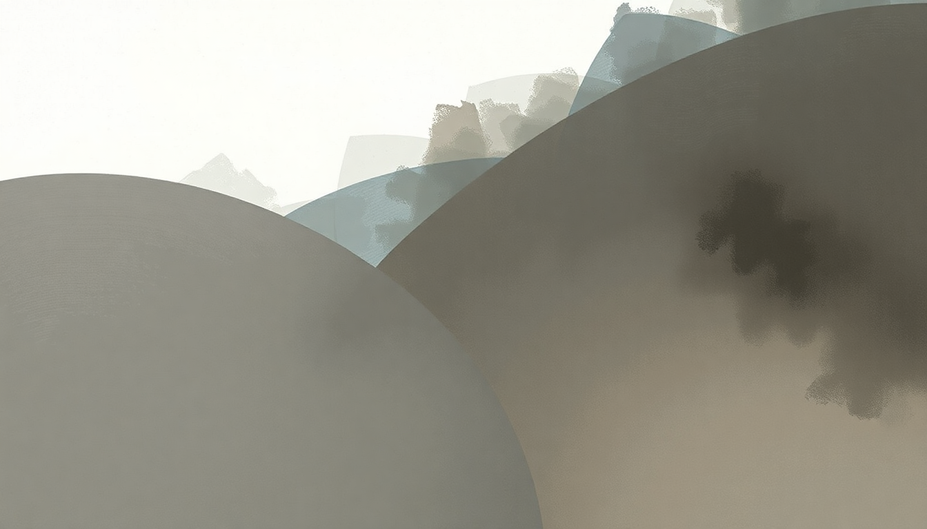 Fan-driven abstract illustration evoking the emotional arc of Memorial Day by Sharon Van Etten