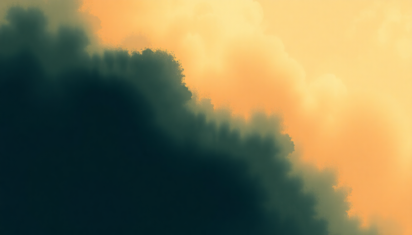 Fan-driven abstract illustration evoking the emotional arc of Memories of Tomorrow by Keith Jarrett