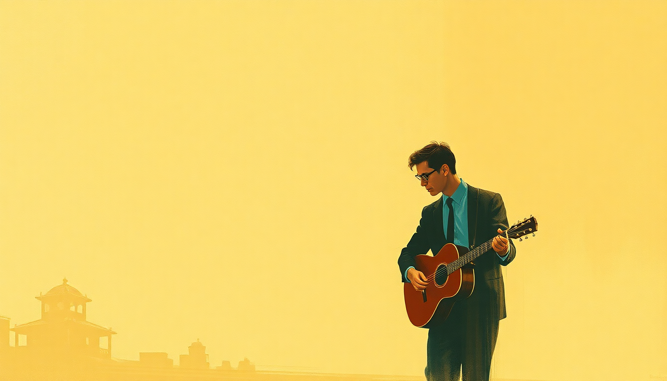 Fan-driven abstract illustration evoking the emotional arc of Memphis, Tennessee by Chuck Berry