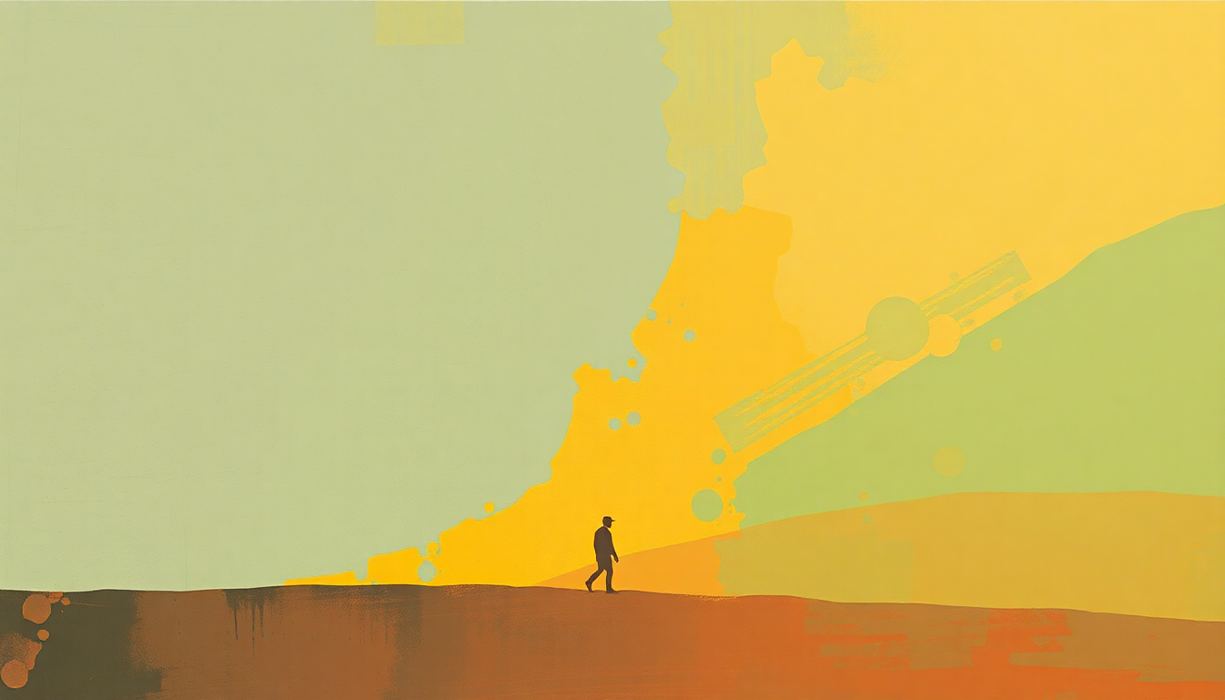 Fan-driven abstract illustration evoking the emotional arc of Mercy by Kanye West