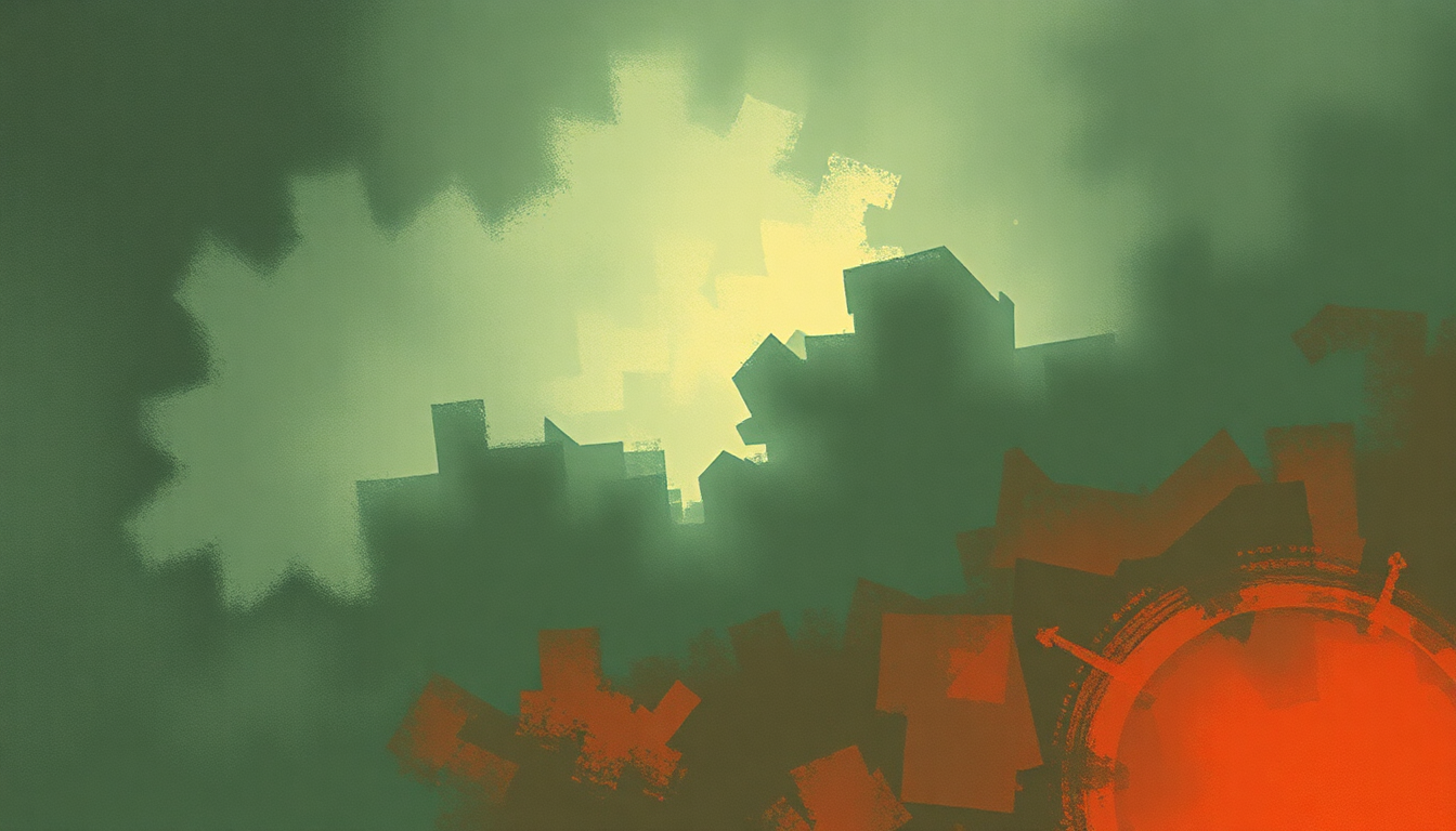 Fan-driven abstract illustration evoking the emotional arc of Mercy by TV on the Radio