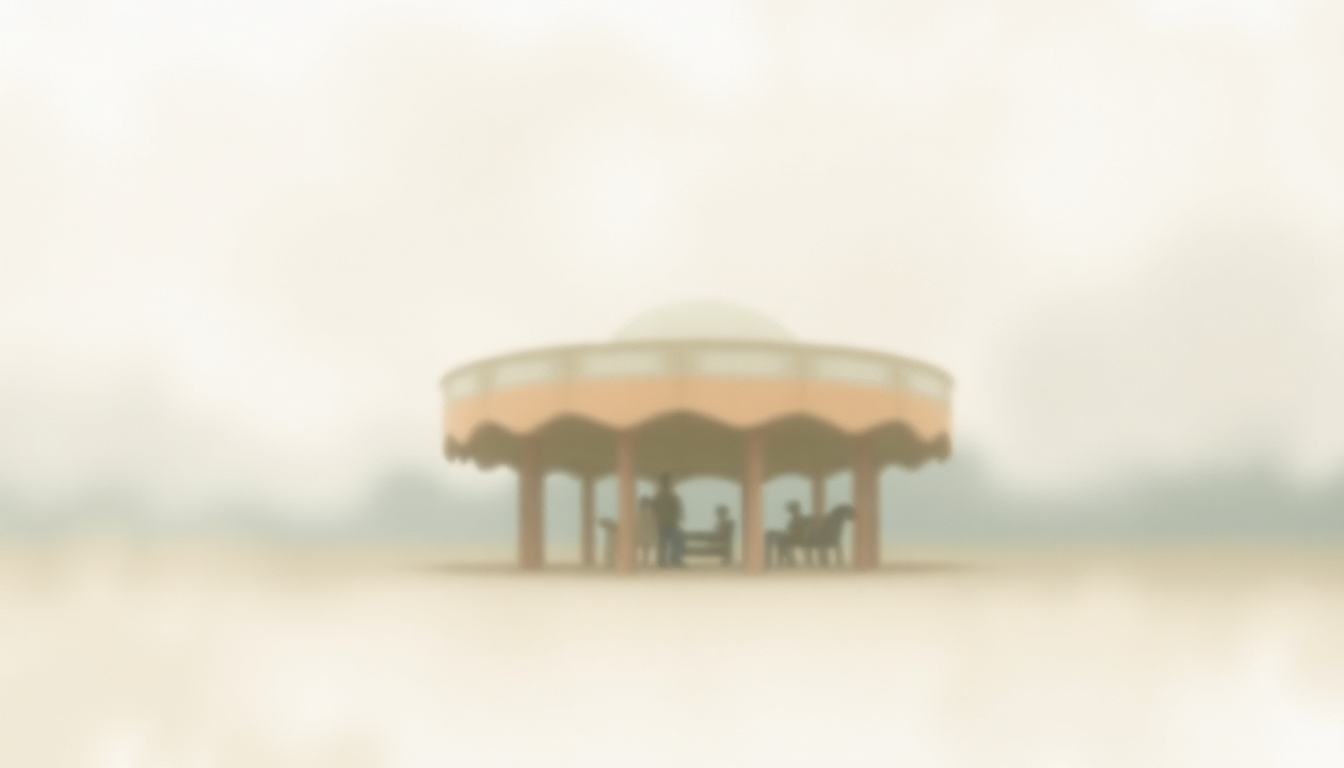 Fan-driven abstract illustration evoking the emotional arc of Merry Go 'Round by Kacey Musgraves