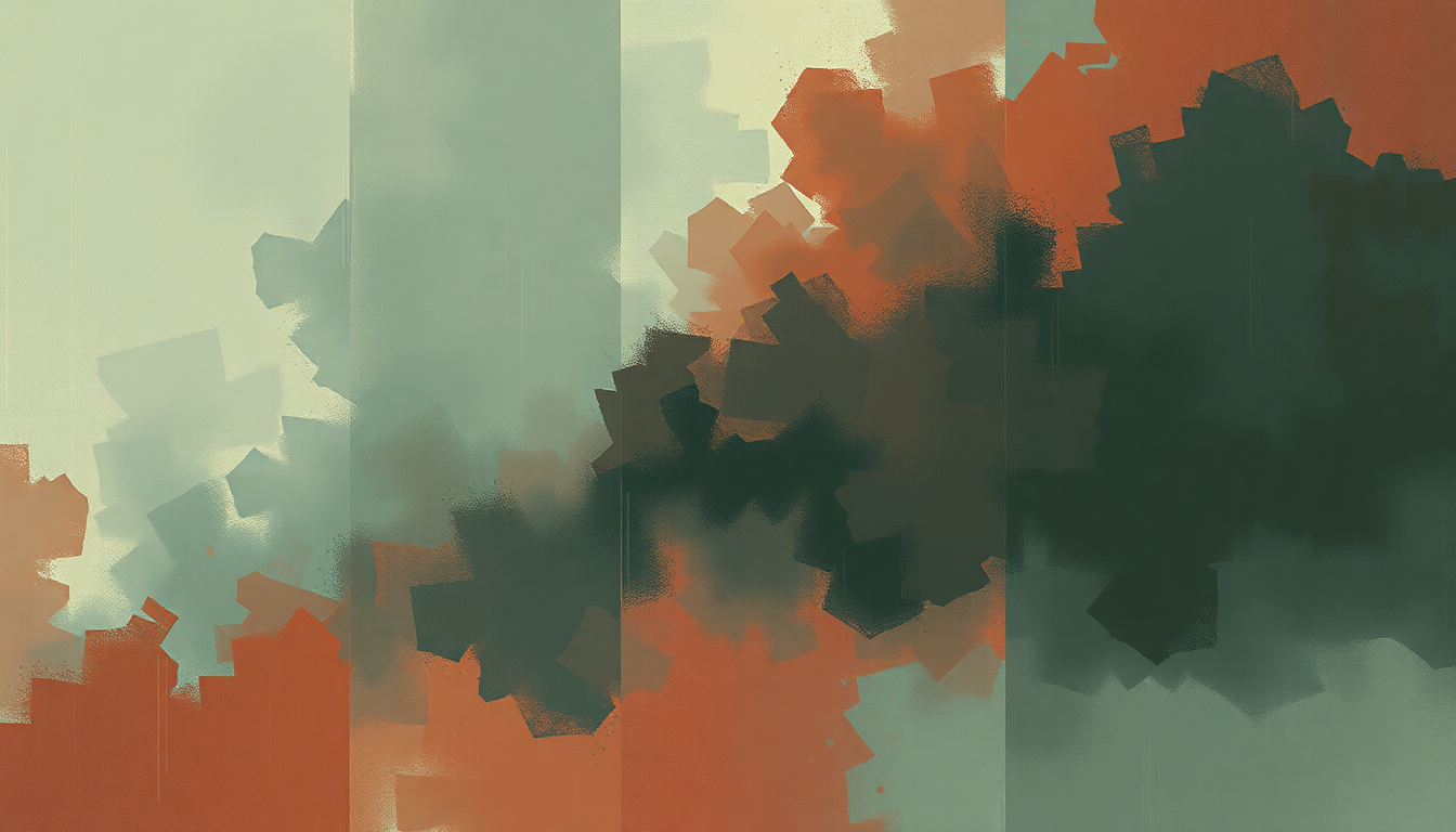 Fan-driven abstract illustration evoking the emotional arc of Metal Mickey by Suede