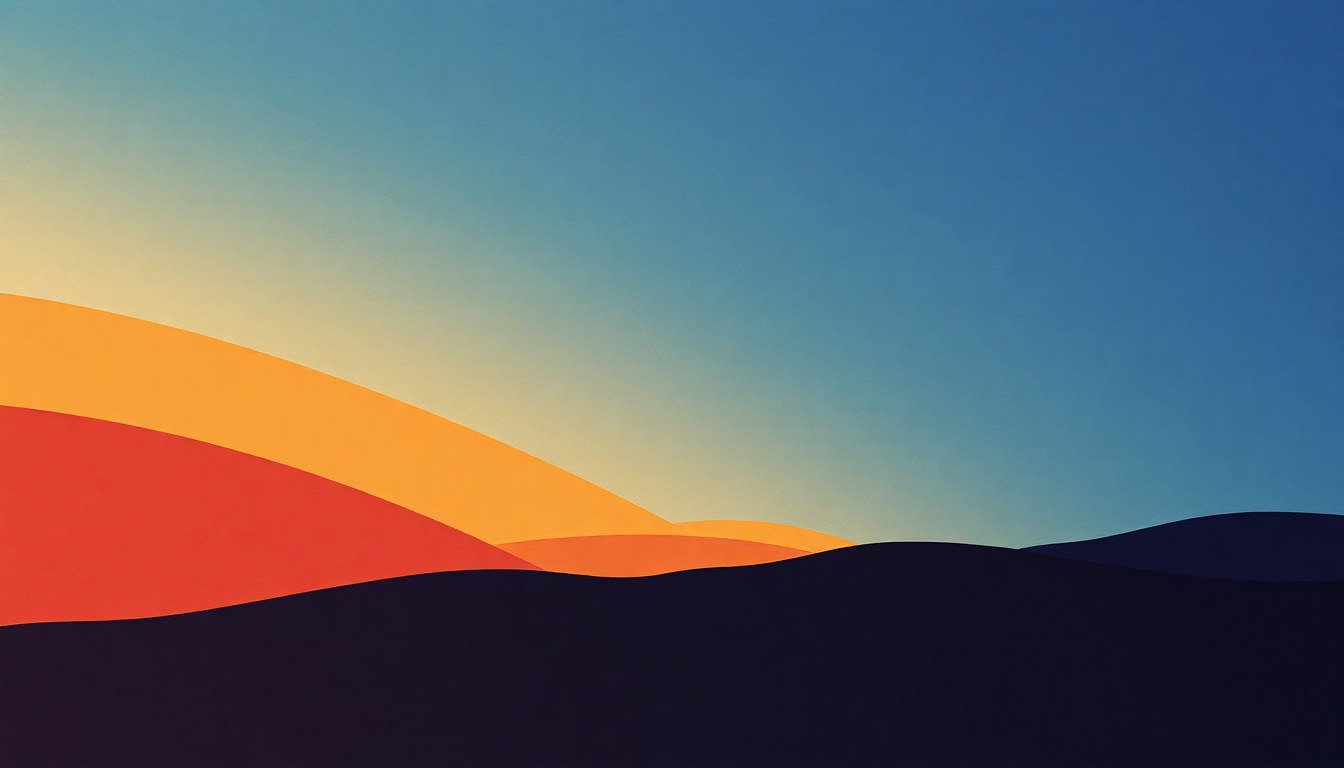 Fan-driven abstract illustration evoking the emotional arc of Midnight Rider by Allman Brothers Band