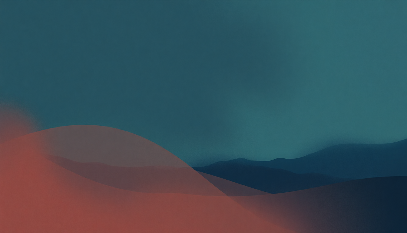 Fan-driven abstract illustration evoking the emotional arc of Midnight by Tycho