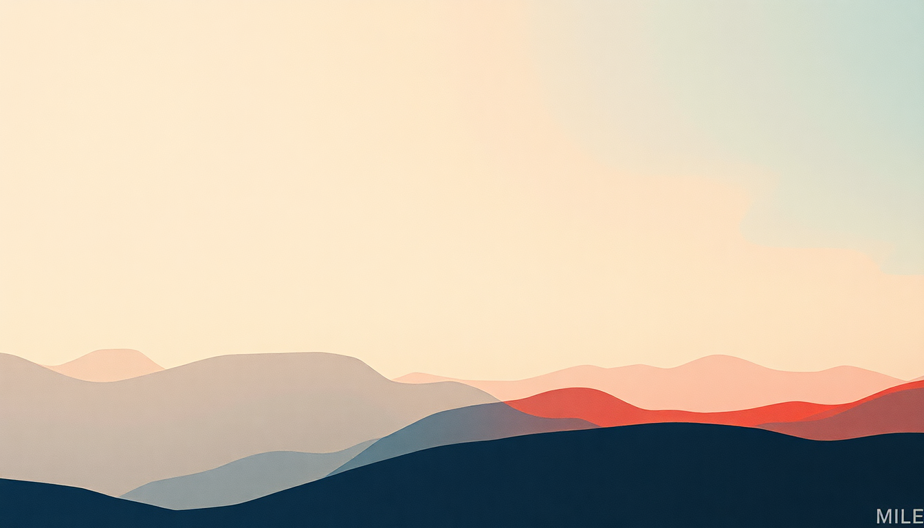 Fan-driven abstract illustration evoking the emotional arc of Mile High by James Blake
