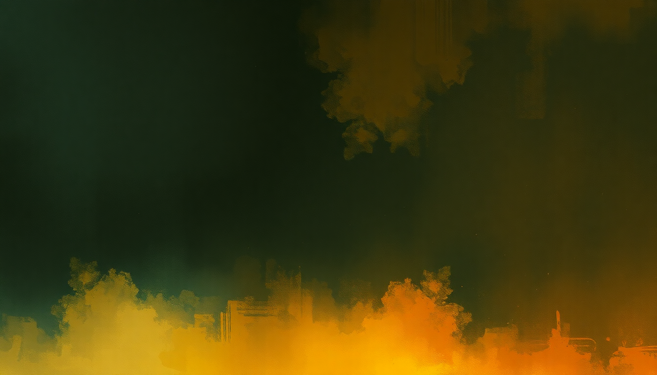 Fan-driven abstract illustration evoking the emotional arc of Miles Runs the Voodoo Down by Miles Davis