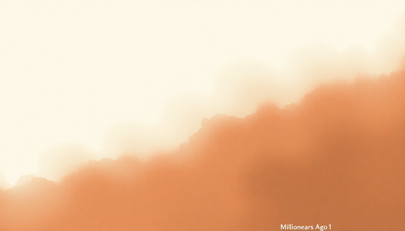 Fan-driven abstract illustration evoking the emotional arc of Million Years Ago by Adele