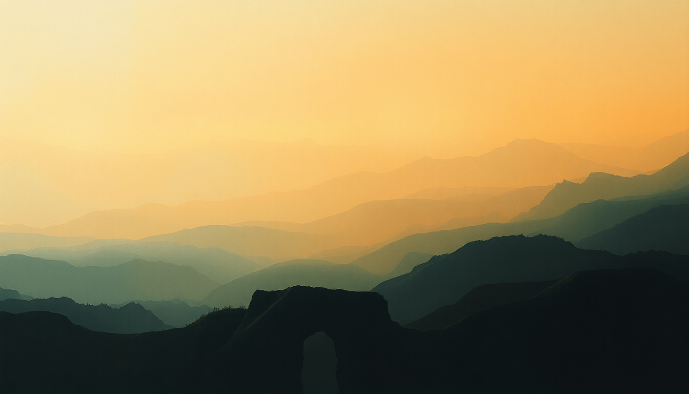 Fan-driven abstract illustration evoking the emotional arc of Minas Tirith (feat. Ben Del Maestro) by Howard Shore