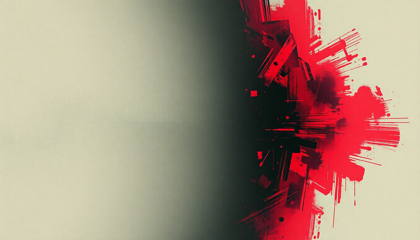 Fan-driven abstract illustration evoking the emotional arc of Minor Threat by Minor Threat