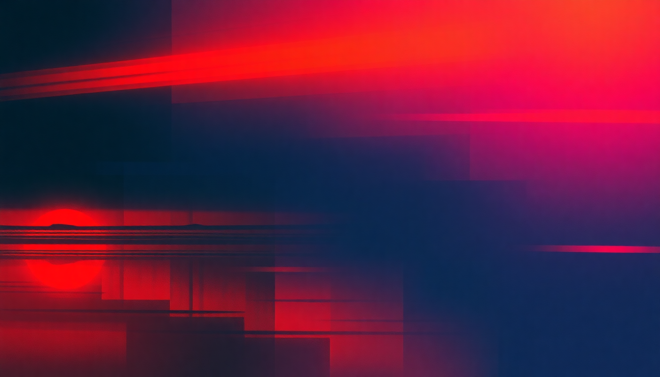 Fan-driven abstract illustration evoking the emotional arc of Mirror Man by The Human League