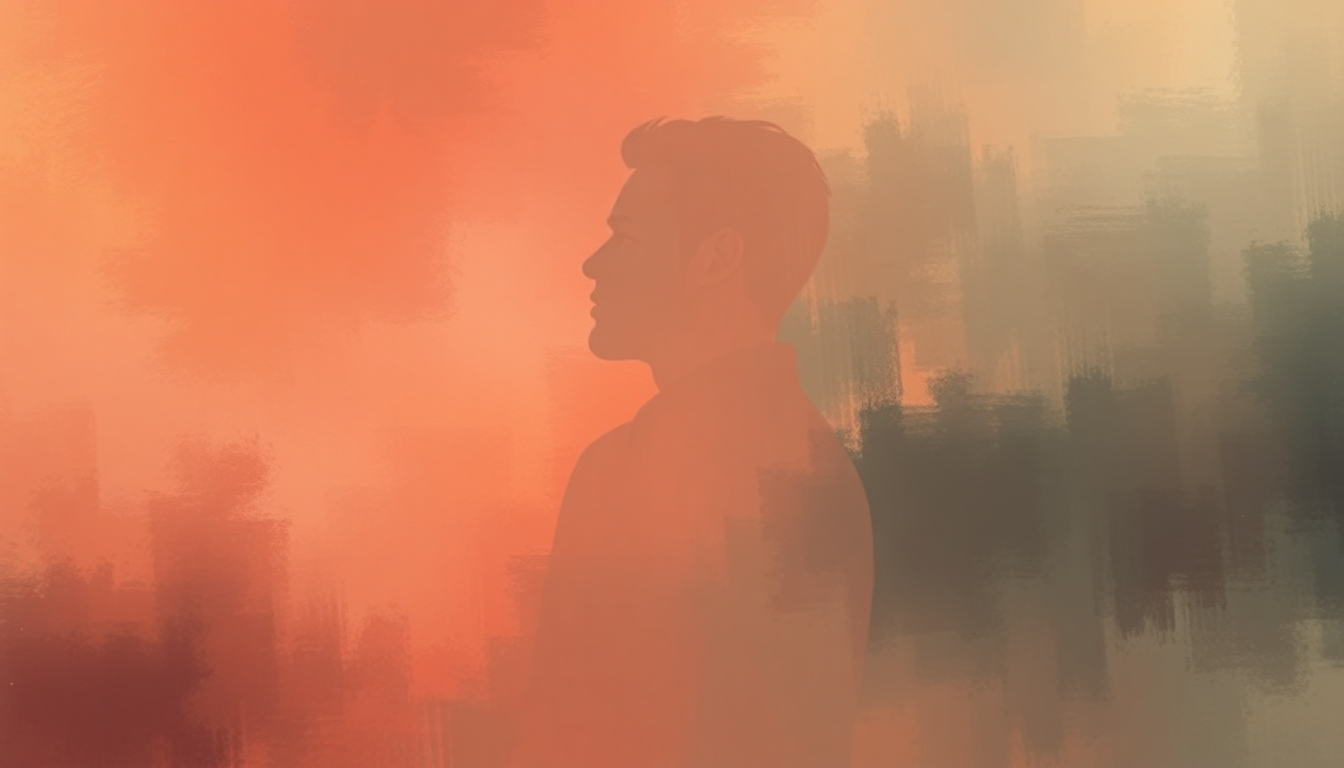 Fan-driven abstract illustration evoking the emotional arc of Mirrors by Justin Timberlake