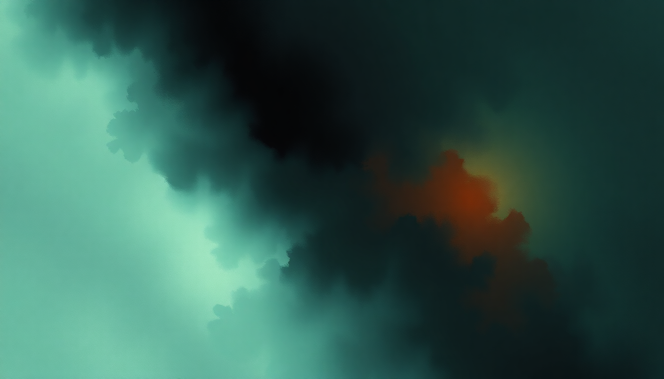 Fan-driven abstract illustration evoking the emotional arc of Misery Business by Paramore