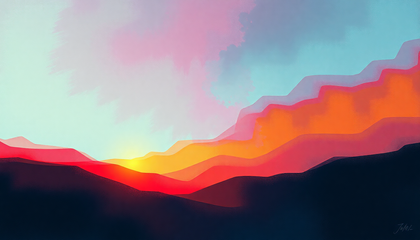 Fan-driven abstract illustration evoking the emotional arc of Miss Me Blind by Culture Club