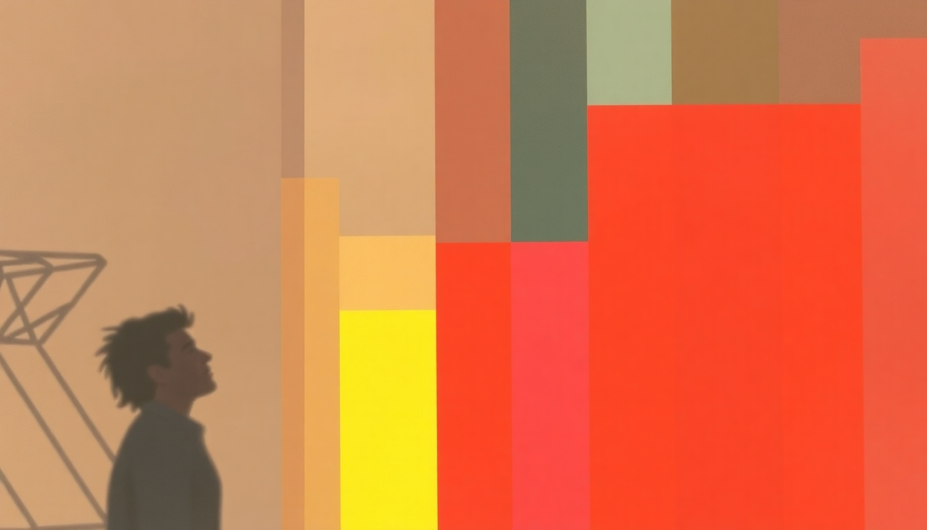 Fan-driven abstract illustration evoking the emotional arc of Mister Man by Culture Club