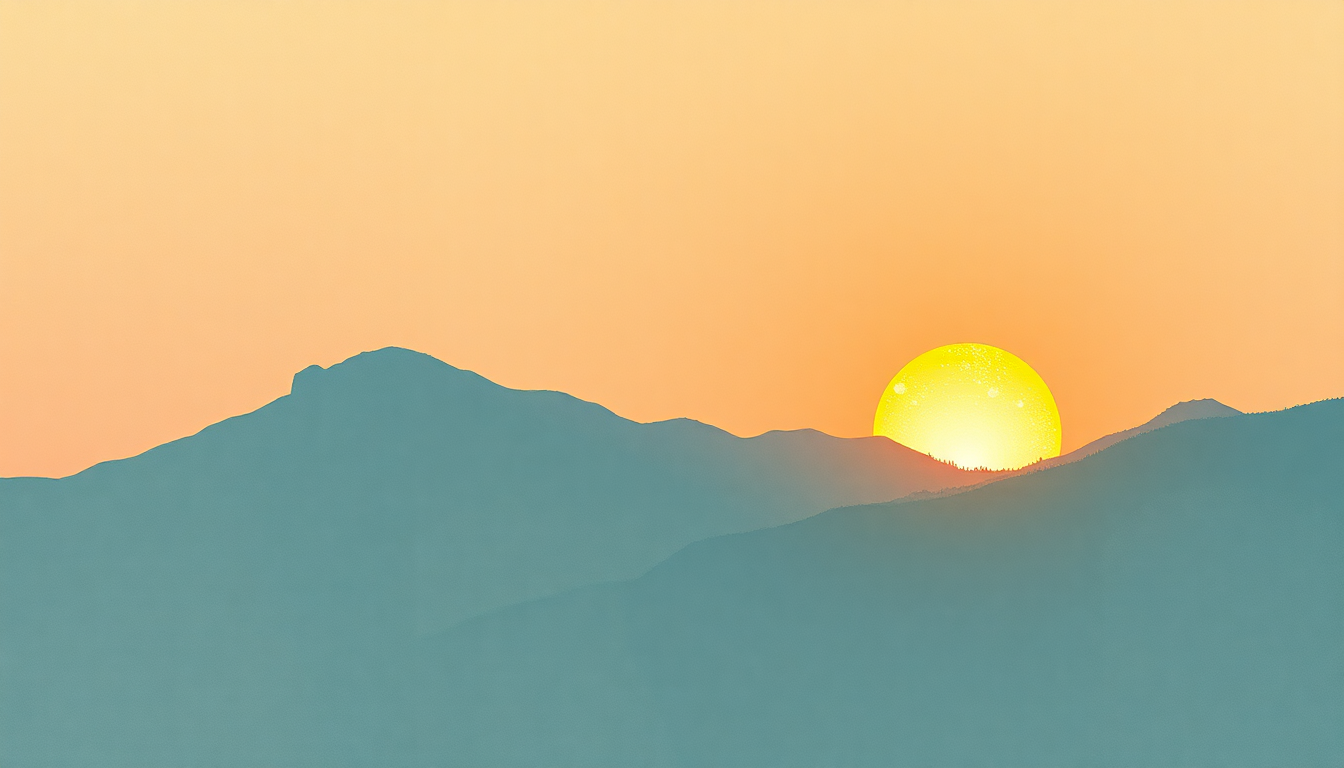 Fan-driven abstract illustration evoking the emotional arc of Misty Mountain Hop by Led Zeppelin