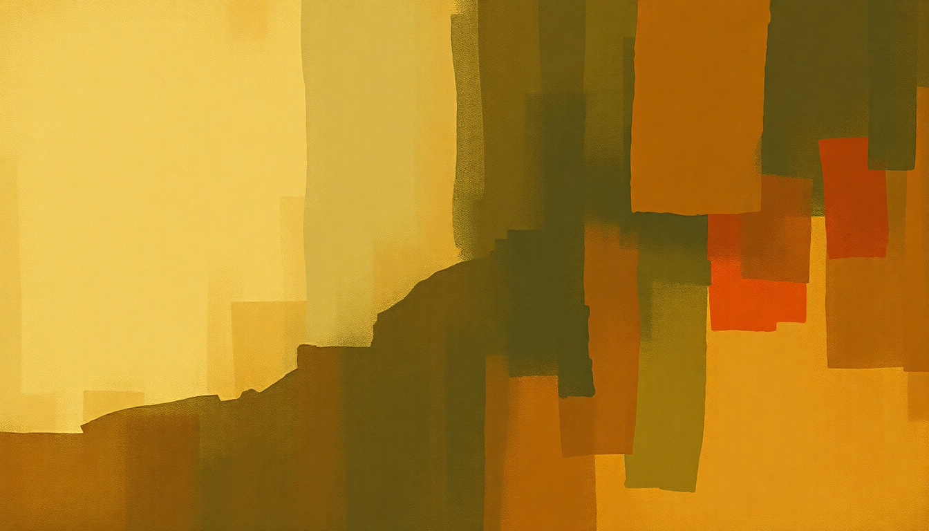 Fan-driven abstract illustration evoking the emotional arc of Moanin' by Charles Mingus