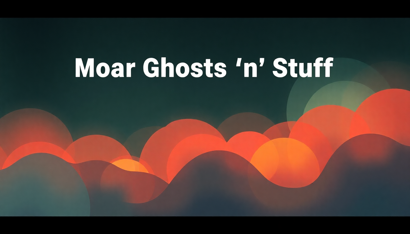 Fan-driven abstract illustration evoking the emotional arc of Moar Ghosts 'n' Stuff by Deadmau5