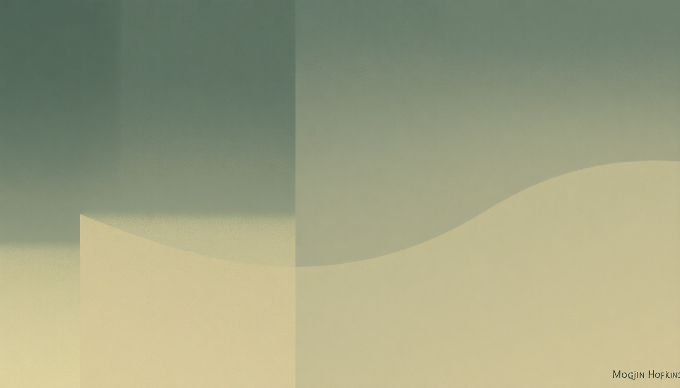 Fan-driven abstract illustration evoking the emotional arc of Mojo Hand by Lightnin Hopkins