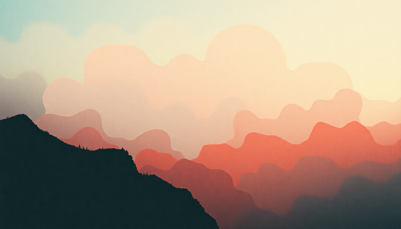 Fan-driven abstract illustration evoking the emotional arc of Mojo Pin by Jeff Buckley