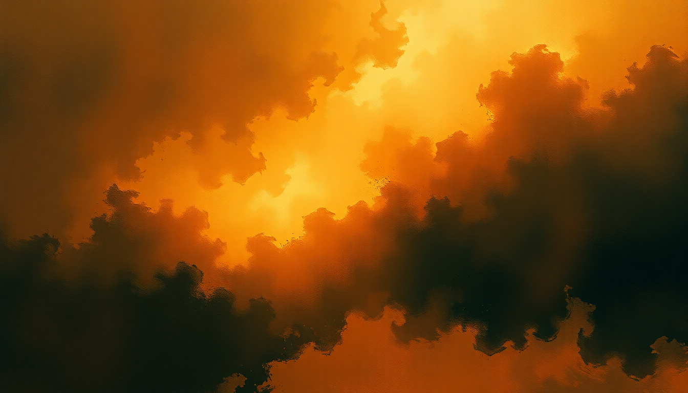 Fan-driven abstract illustration evoking the emotional arc of Moments Musicaux, Op. 16 by Sergei Rachmaninoff