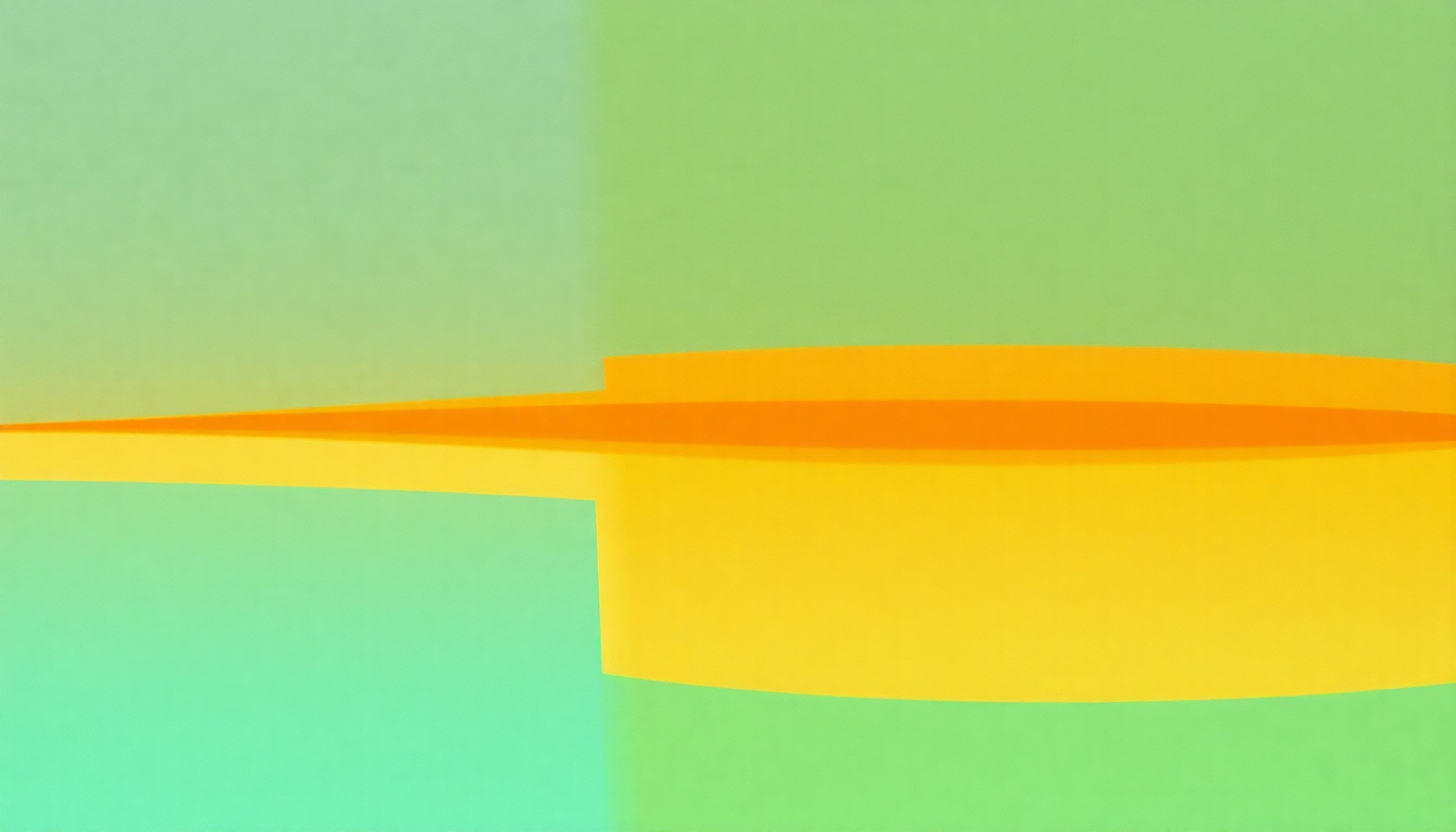Fan-driven abstract illustration evoking the emotional arc of Mongoloid by Devo