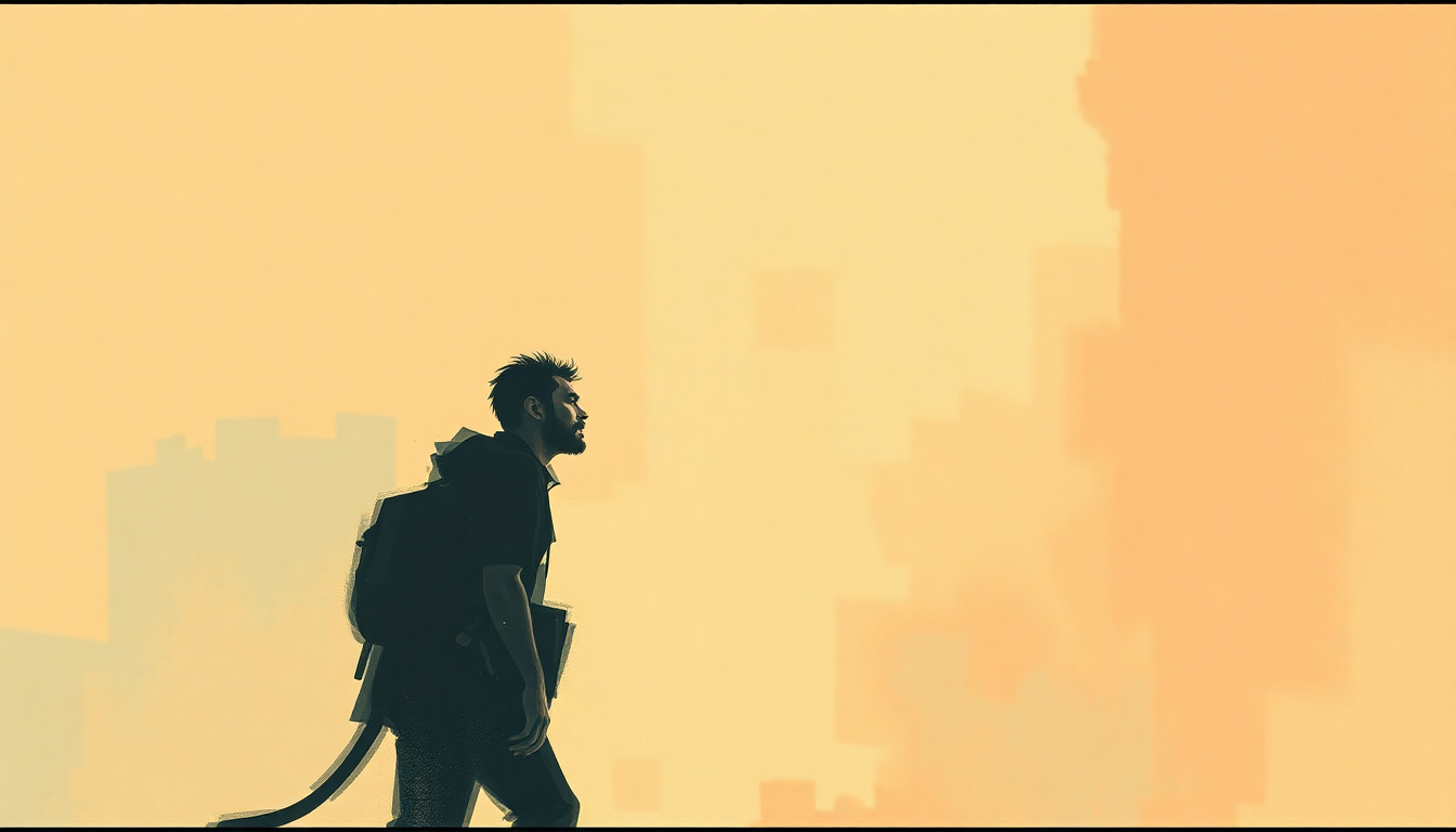 Fan-driven abstract illustration evoking the emotional arc of Monkey Man by Amy Winehouse