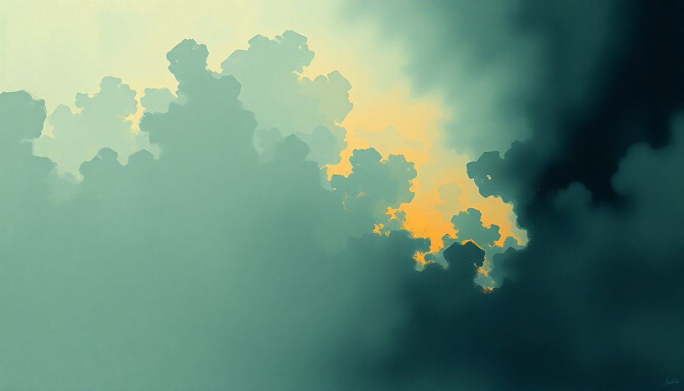Fan-driven abstract illustration evoking the emotional arc of Monks by Frank Ocean