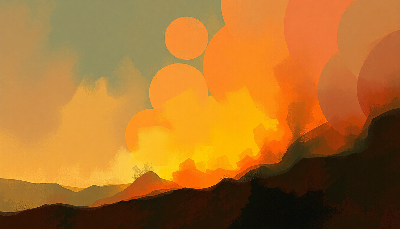 Fan-driven abstract illustration evoking the emotional arc of Monster Boots by Razorlight