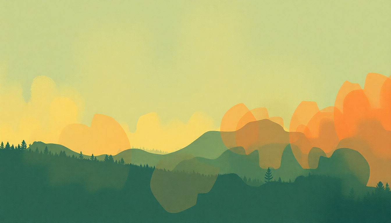 Fan-driven abstract illustration evoking the emotional arc of Month of May by Arcade Fire
