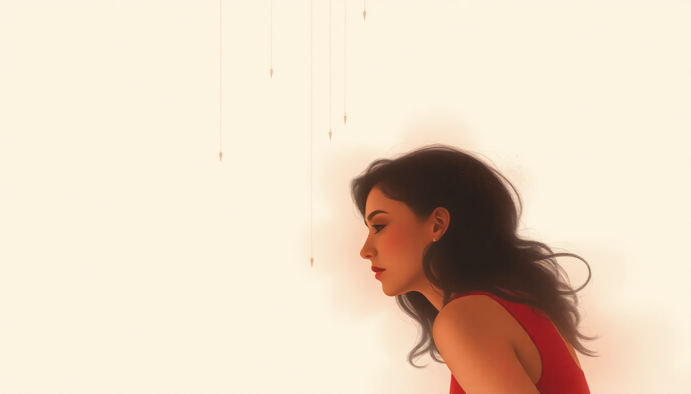 Fan-driven abstract illustration evoking the emotional arc of Moody's Mood for Love by Amy Winehouse