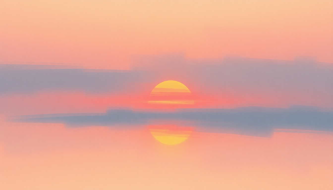 Fan-driven abstract illustration evoking the emotional arc of Moonlight Sunrise by Twice