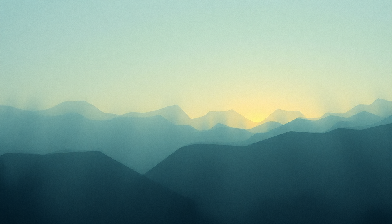 Fan-driven abstract illustration evoking the emotional arc of Morning Bell by Radiohead