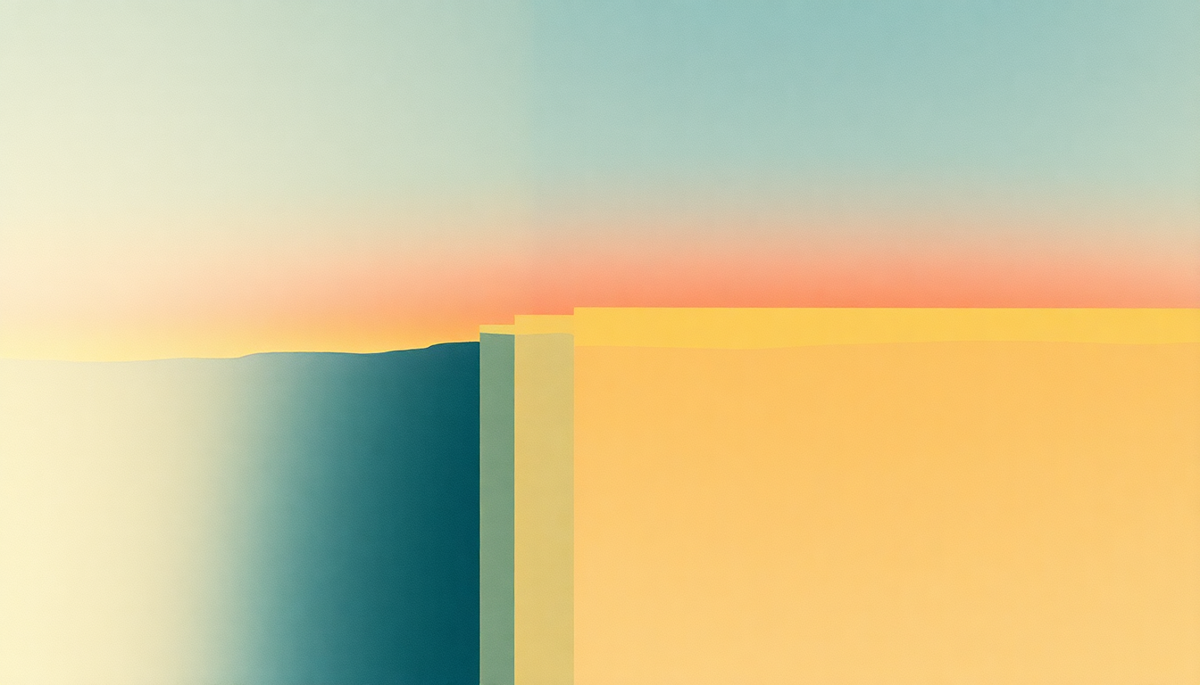 Fan-driven abstract illustration evoking the emotional arc of Morning Glory by Oasis