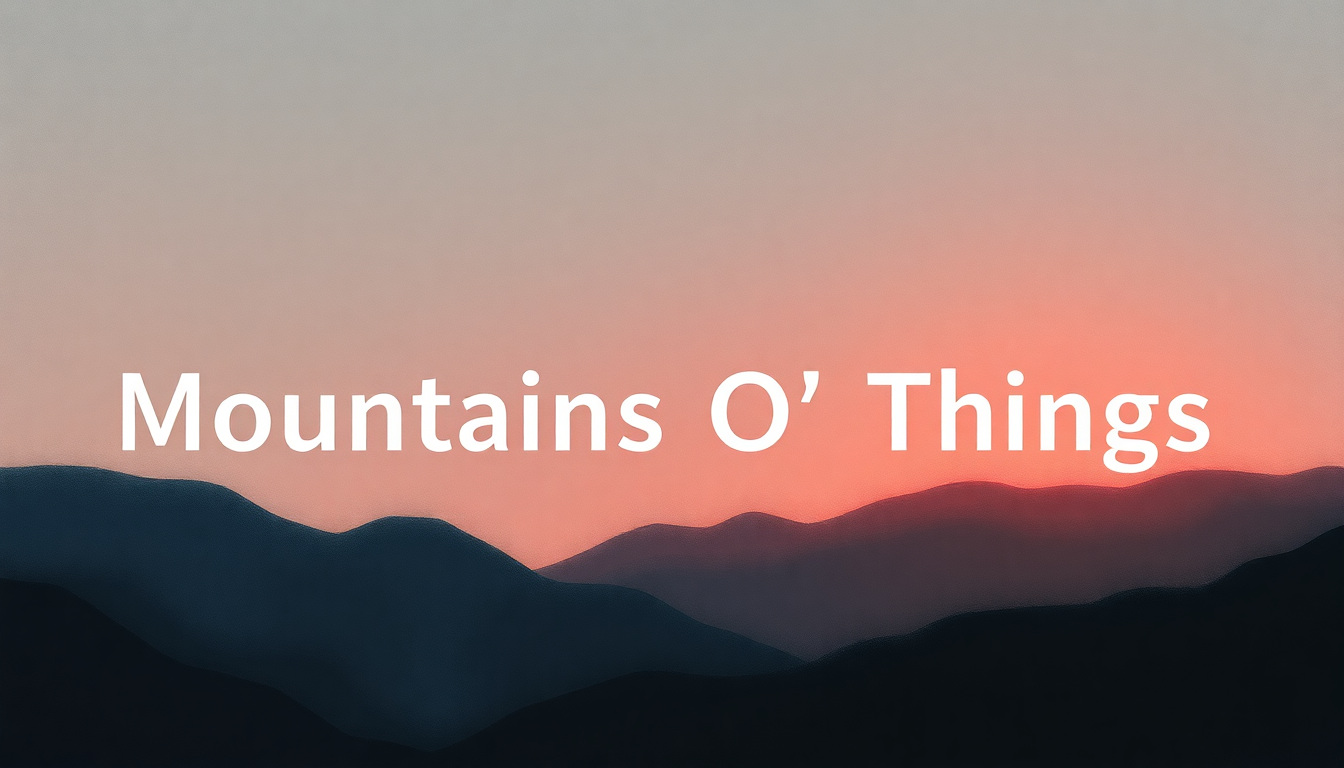 Fan-driven abstract illustration evoking the emotional arc of Mountains O' Things by Tracy Chapman