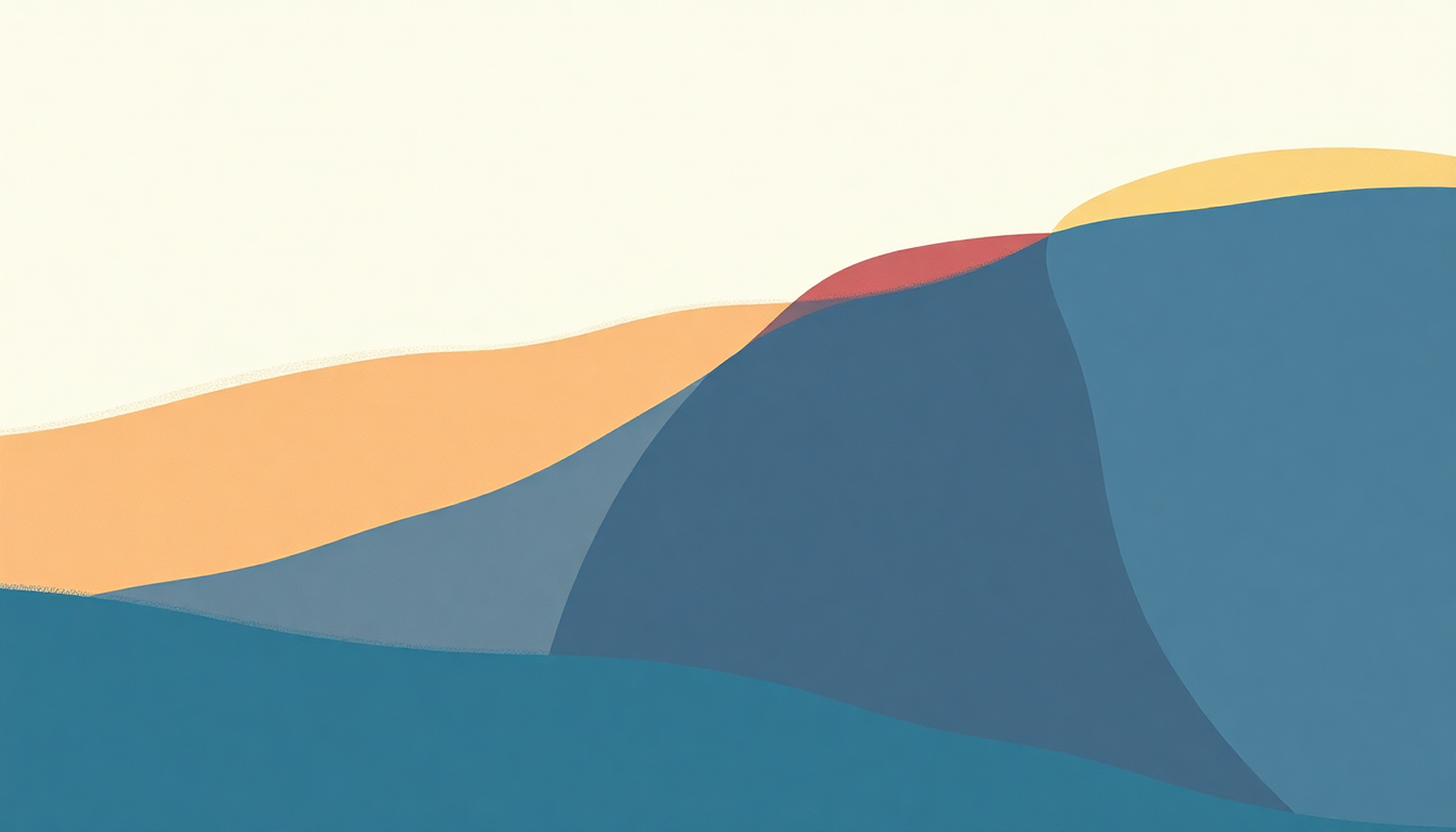Fan-driven abstract illustration evoking the emotional arc of Move On by ABBA