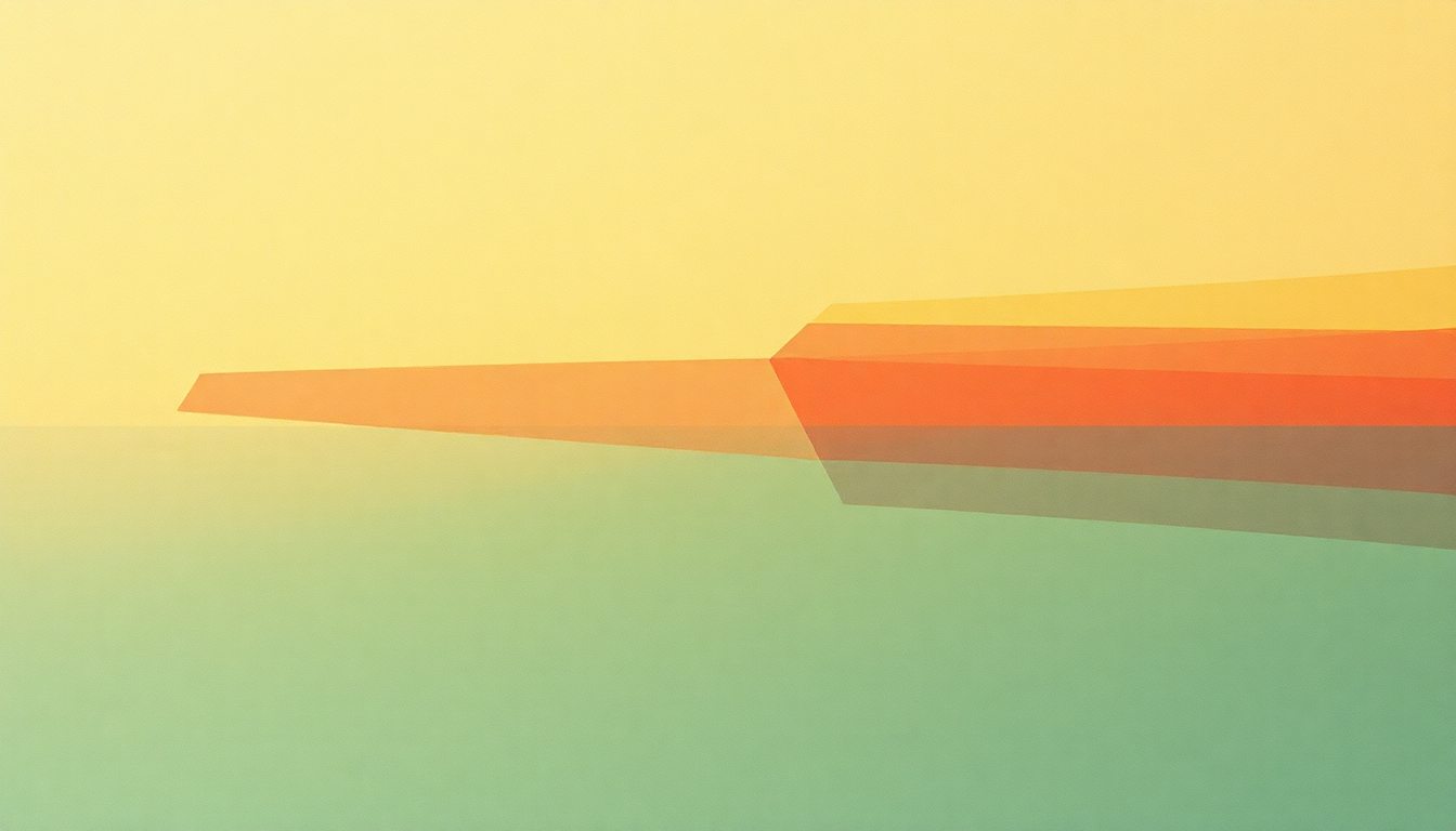 Fan-driven abstract illustration evoking the emotional arc of Move to Memphis by a-ha