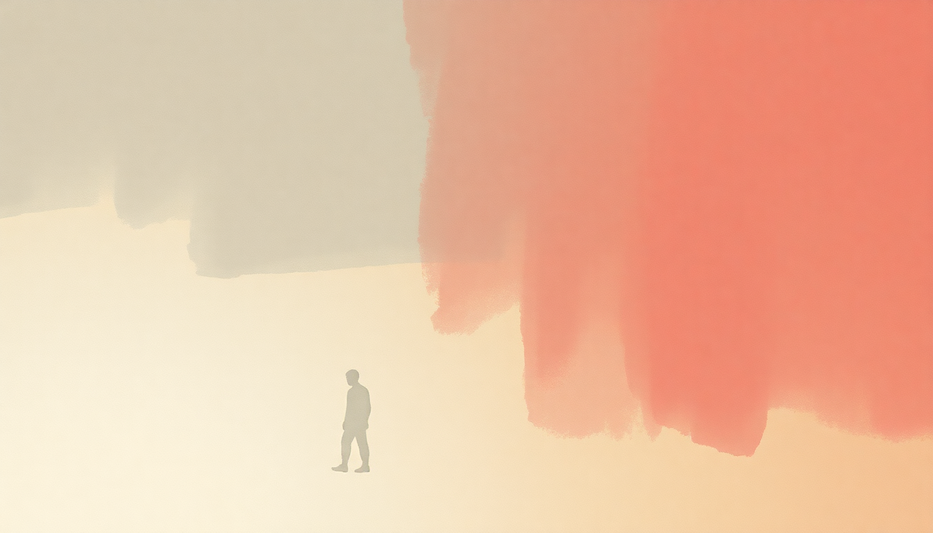 Fan-driven abstract illustration evoking the emotional arc of Movement by Hozier